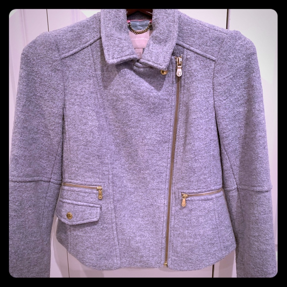 Banana Republic Cropped Wool Jacket